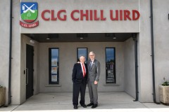 An tUachtarán CLG Jarlath Burns agus An tUachtarán CLG Chill Uird Bill Hegarty