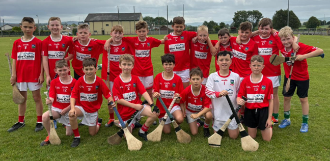 U11 hurlers following their recent game against Bishopstown