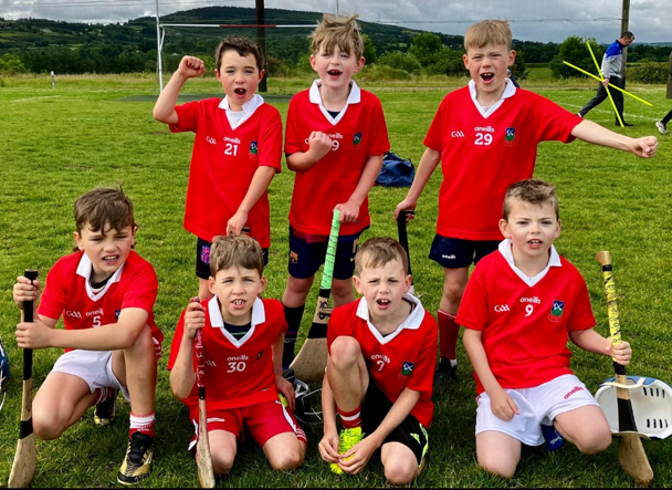 U8 hurlers enjoying their hurling Blitz